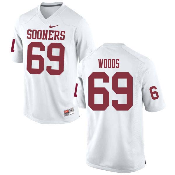 Oklahoma Sooners #69 Clayton Woods College Football Jerseys Sale-White